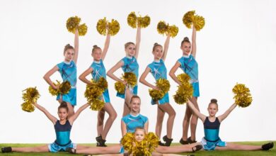 the high school cheerleaders were going to learn some jumble