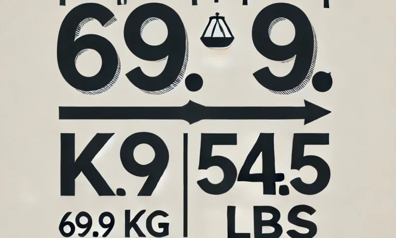 69.9 kg to lbs